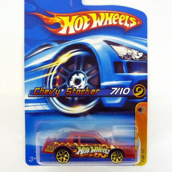 Hot Wheels Chevy Stocker #067 Track Aces 7 of 10 Red Die-Cast Car 2006 - Picture 1 of 1